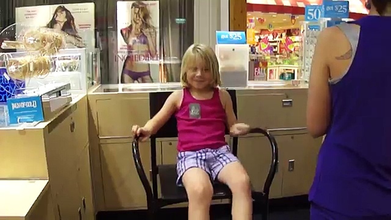 ella gets her ears pierced