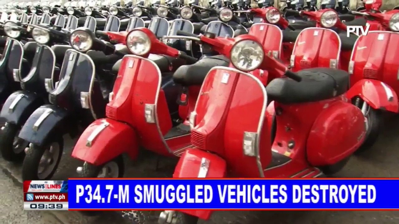 P34.7-M smuggled vehicles destroyed