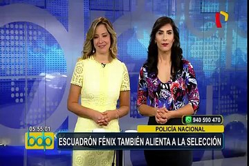 Estadio Nacional: Policías motorizados de tránsito hacen acrobacias para alentar a la Bicolor