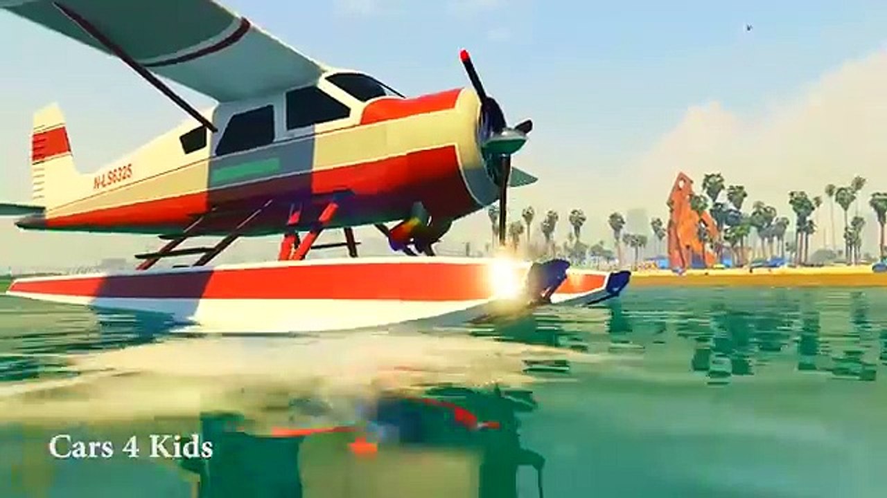 CARS SPIDERMAN Cartoon Water Jet EPIC FUN Water PARTY Superheroes Fun Video + Children Songs