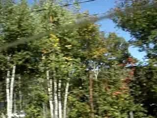 en route vers le parc de la mauricie