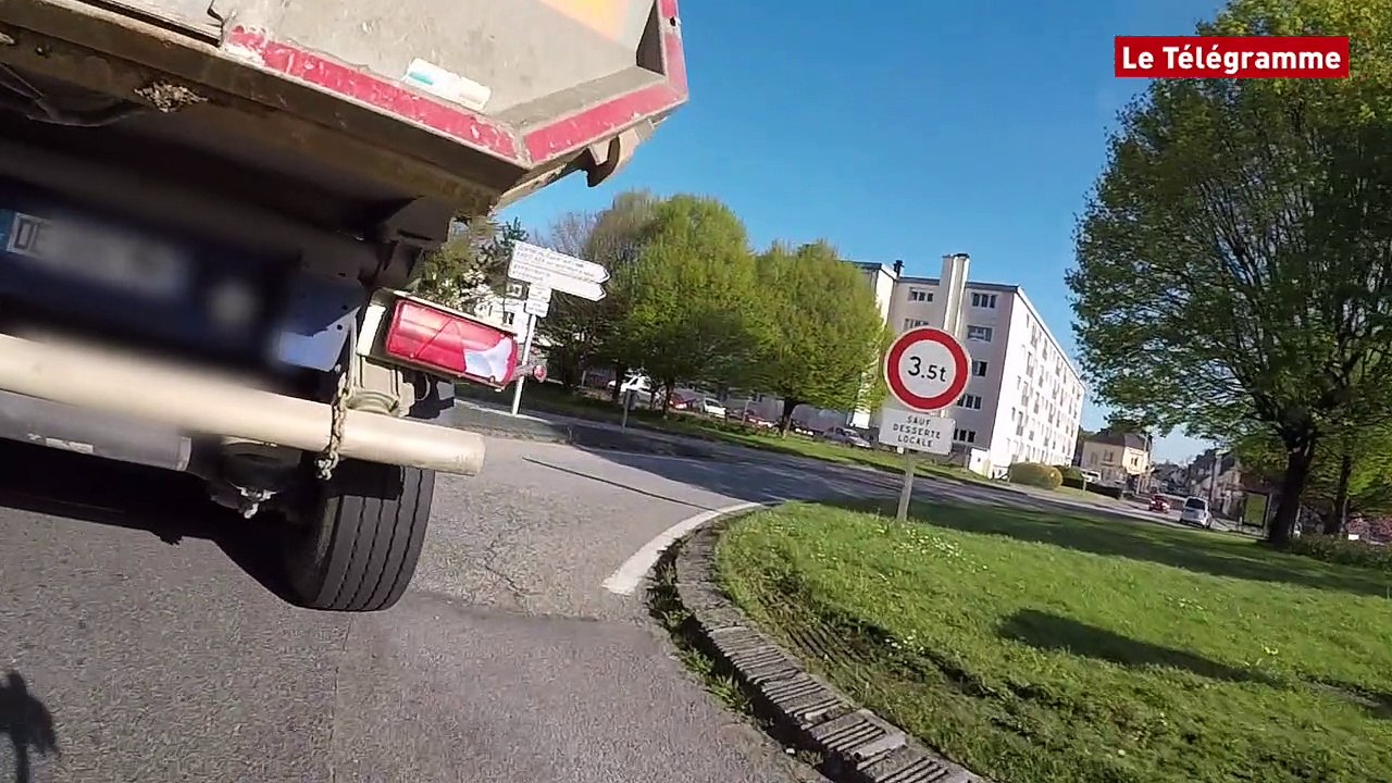 Quimper. Vélo : ces images qui font froid dans le dos