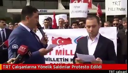 TRT çalışanları eylem yaptı: Tarafsız yayınız