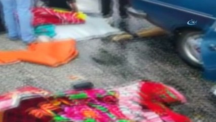 Aşırı yağış kazaya neden oldu: 6 yaralı