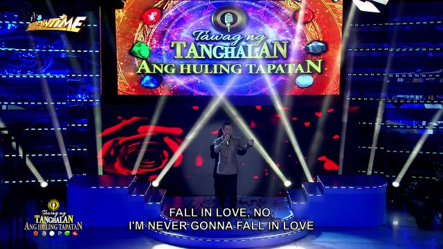 20180530_itsshowtime_TNT2 Huling Tapatan Day 3 Alfred Relatado sings Tom Jones’ I’ll Never Fall In Love Again