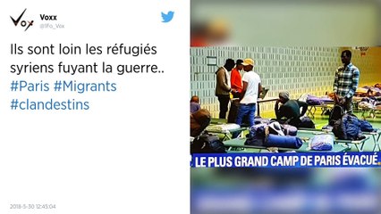Plus d'un millier de migrants évacués à Paris sur le campement du "Millénaire".
