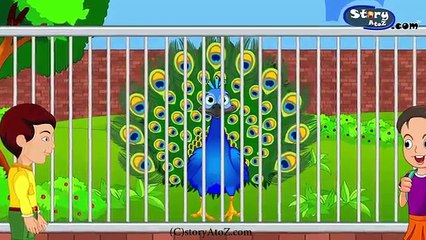 Who is beautiful English | Moral Story | Crow and Parrot Story | By StoryAtoZ.com