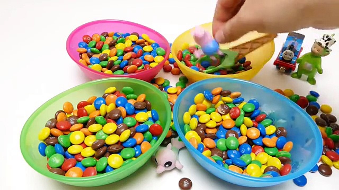 Teletubbies & M&Ms Surprise Toys Hide & Seek with LaaLaa, Dipsy, Tinky Winky & Peppa Pig