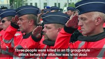 Ceremony held to pay tribute to Liege shooting victims