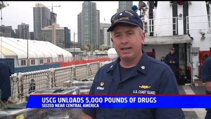 Coast Guard Offloads $78 Million Worth of Cocaine in San Diego