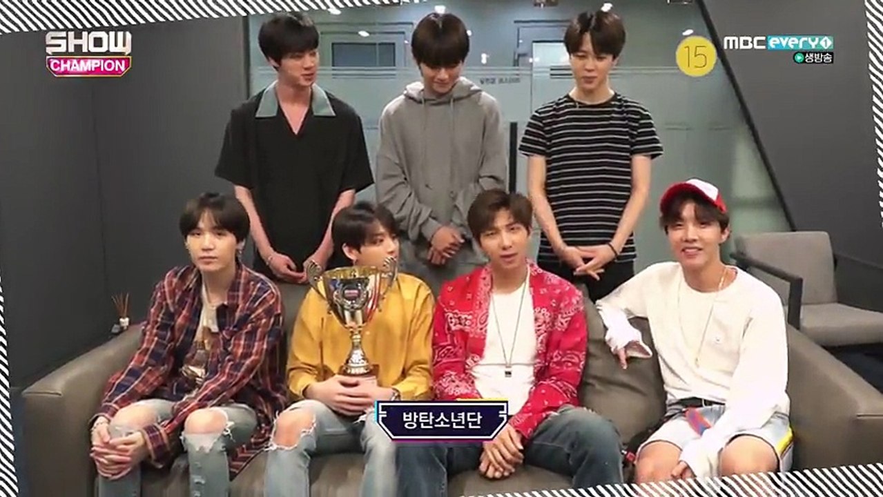 180530 BTS SHOW CHAMPION ‘Champion Song’ Acceptance Speech
