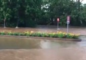 Roads Closed in Asheville, North Carolina, as River Floods