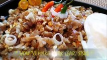 SISIG PORK SISIG IN SIZZLING PLATE - AUTHENTIC FILIPINO FOOD