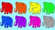 Learn Colors with Surprise Egg Elephant Coloring Pages Rainbow Ice Cream Popsicle Duck