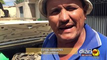 Casas construídas irregularmente em áreas públicas são demolidas na cidade de Sousa