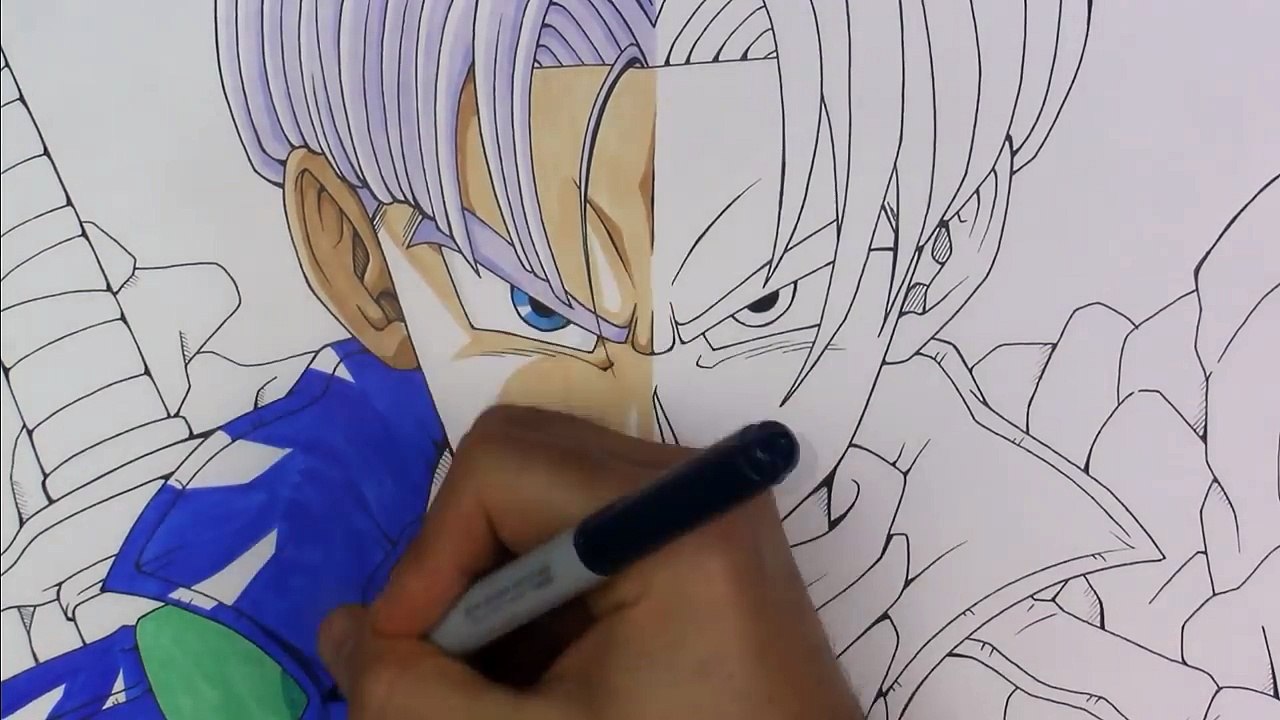 Drawing FUTURE TRUNKS | Dragonball Z vs Dragonball Super | TolgArt