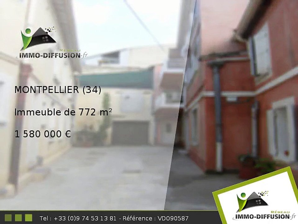 Immeuble A vendre Montpellier 772m2 - 5 mn place Comédie