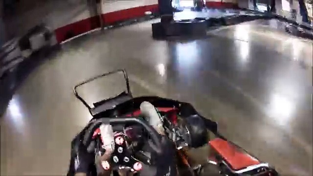 Go Karts!! Lots of traffic! Big Crash!