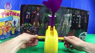 Avengers Assemble Captain America Iron Man Thor Spider-Man Hulk Hawkeye Ultron Pie Face Challenge