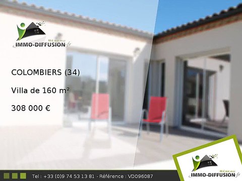Villa A vendre Colombiers 160m2 + Terrain 514m2