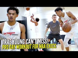 Trae Young Pro Day Pre-Draft Workout For 100+ NBA Execs!! He Can't Miss!!