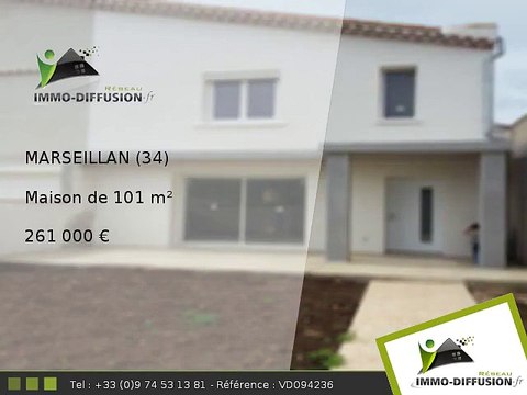 Maison A vendre Marseillan 101m2 - Proche port