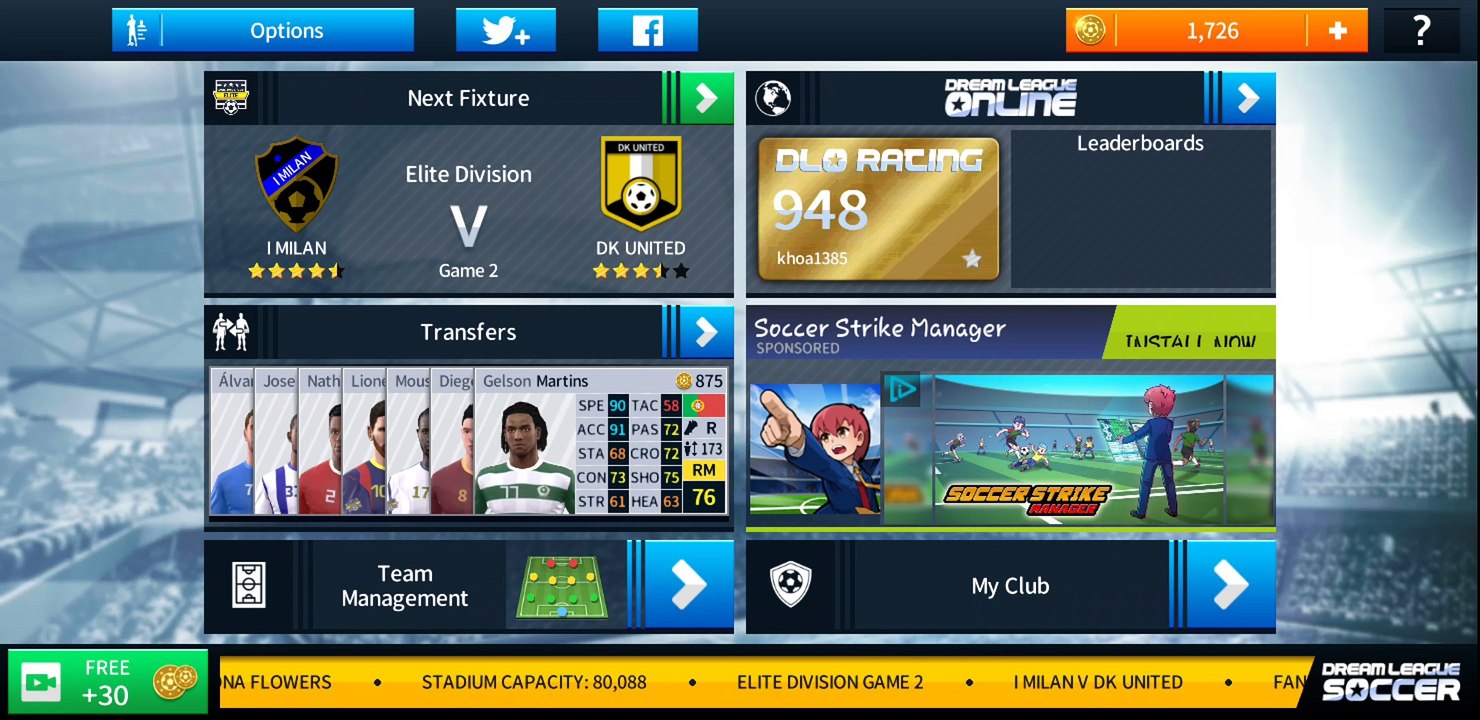 Dream League 2018 IOS Android - Season 2 - Game 3