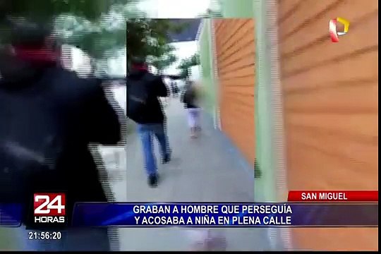 San Miguel: captan a sujeto acosando a menor frente a un colegio