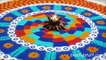 Beautiful and Unique Multicolored Rangoli Design - Diwali Special