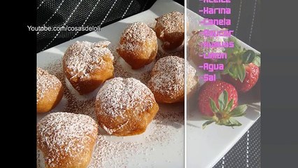 BUÑUELOS DE VIENTO RELLENOS DE CREMA # 124 #