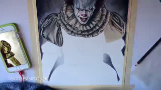 Drawing Pennywise The Clown | IT 2017 - Bill Skarsgård