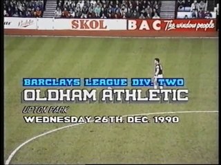 West Ham United - Oldham Athletic 26-12-1990 Division Two