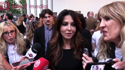 Sabrina Ferilli ai  Nastri d'Argento commenta anche sulle buche a Roma