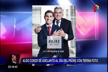 Aldo Corzo publica tierna foto junto a su padre