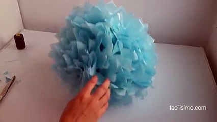 Cómo hacer un pompón de papel para cumpleaños | facilisimo.com