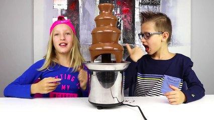CHOCOLATE FONDUE CHALLENGE!!