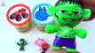 Сups Stacking Play Doh Toys Hulk and Monster Truck with Learning Numbers Colors For KiDS