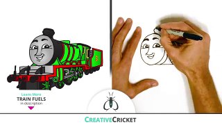 How to Draw Henry the Green Engine ♦ Coloring with Thomas and Friends ♦ Toy Trains for Kids