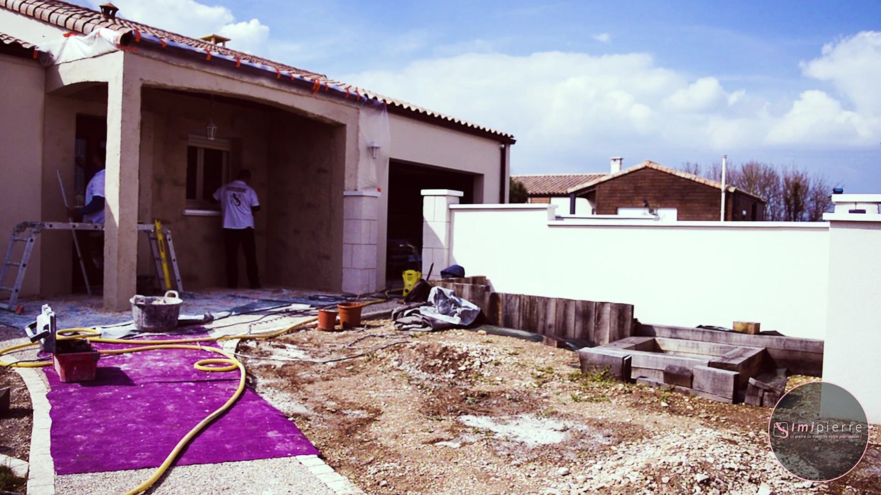 Une journée avec #IMIPIERRE enduit imitation #pierre naturelle & #fauxrochers