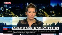 De nombreuses personnalités, comme Michel Drucker et Line Renaud, ont rendu ce matin un dernier hommage à Pierre Bellemare - VIDEO