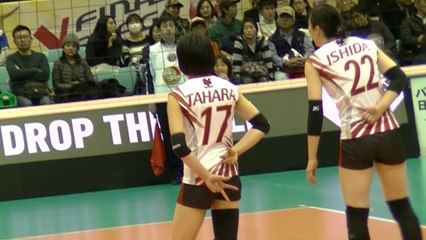 田原愛里選手その④(Airi Tahara)デンソーエアリービーズ【女子ﾊﾞﾚｰﾎﾞｰﾙVﾌﾟﾚﾐｱﾘｰｸﾞﾌｧｲﾅﾙﾗｳﾝﾄﾞ2017-2018】2018.2.24川崎市とどろきアリーナ