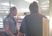 Police Officer Buys Meal for Homeless Man After Being Called to Fast Food Restaurant