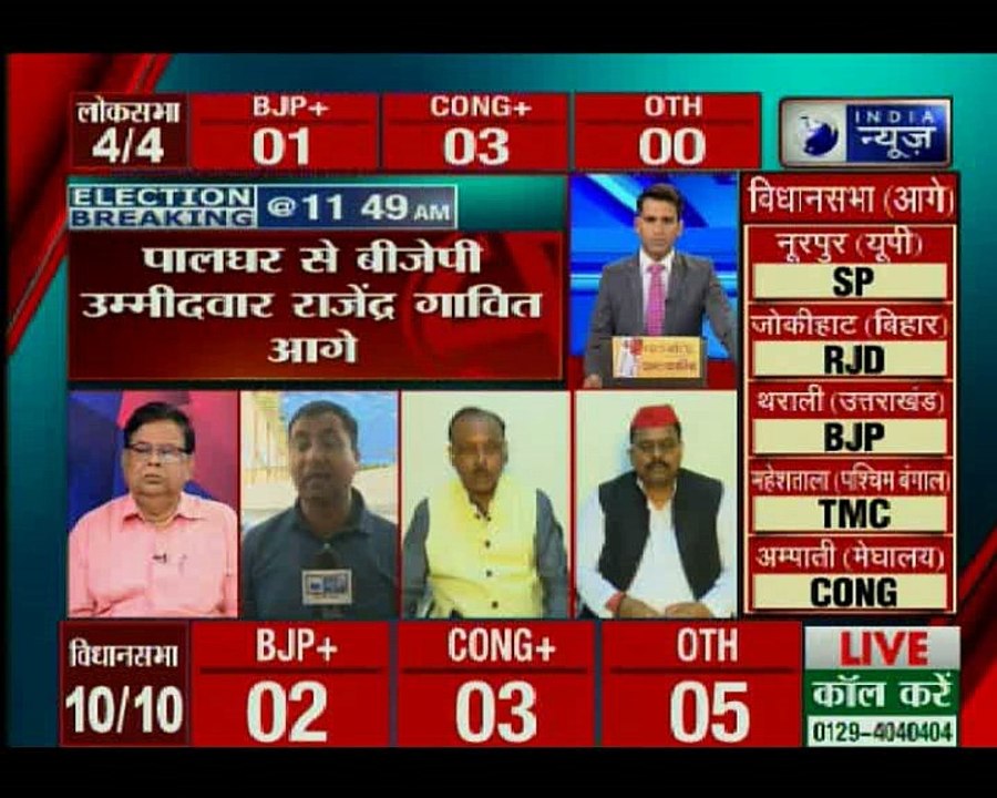 लोकसभा उपचुनाव: बीजेपी को बड़ा झटका, कैराना में तबस्सुम हसन ने पाई बड़ी बढ़त
