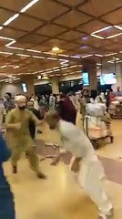 Intense Fight Between Hajji's on Karachi Airport