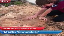 Doruk'un ağaç tepkisi gündem oldu