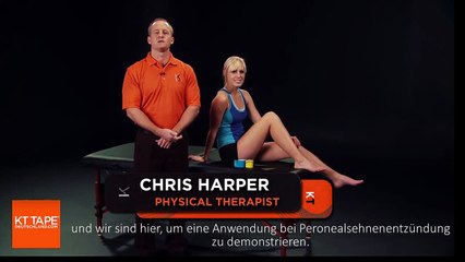 KT Tape Peronealsehnenentzündung Entzündung der Peronealsehne selbst tapen auf Deutsch