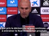 Zinédine Zidane quitte le Real Madid