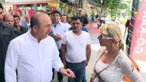 Dışişleri Bakanı Çavuşoğlu, esnafla biraraya geldi - ANTALYA