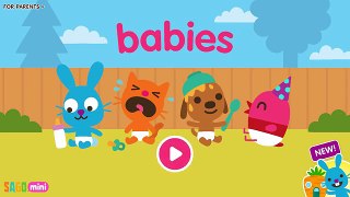 Fun Little Baby Care Kids Game - Sago Mini Babies Diaper Change, Bath, Dress Up & Feed