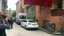 Bozüyüklü şehidin evine dev Türk bayrağı asıldı